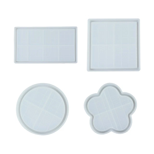 Diy Drip Checkerboard Tray Silicone Mold Hand-made Table Jewelry Storage Mold