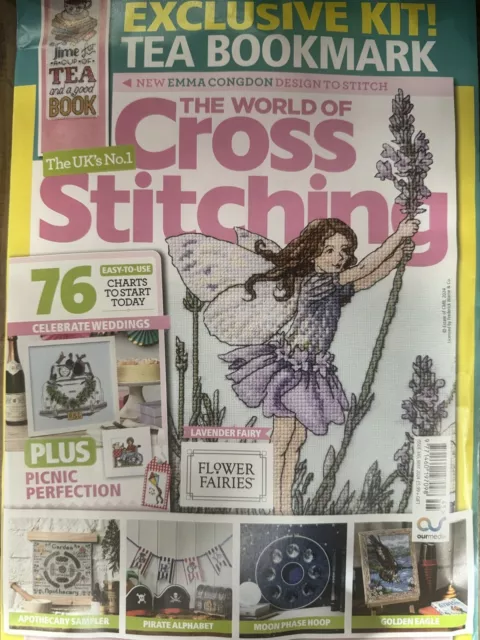 The World of Cross Stitching magazine May 2024 Flower Fairies Lavender Fairy