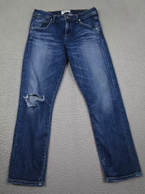 Agolde Jeans Womens 24 Blue Denim Slim Boyfriend Ankle Isabel Distressed