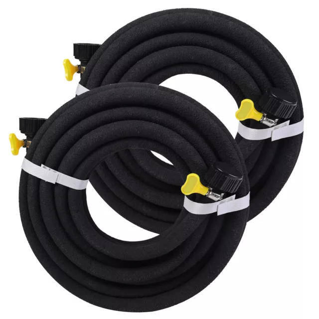 2x 50FT Heavy Duty Rubber Soaker Hose 1/2" Saves 70% Water Drip Hoses for Garden