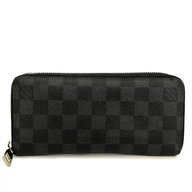 Louis Vuitton Damier Graphite Vertical Zip Zippy Round Long Wallet/6Y0813