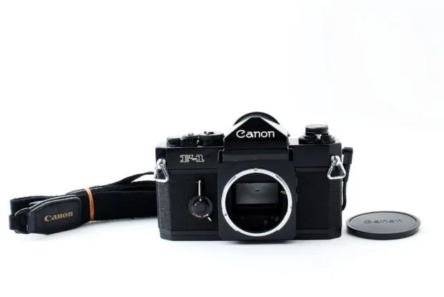 [Exc+4] Cuerpo réflex Canon F-1 modelo temprano 35 mm con respaldo de datos F de Japón #215