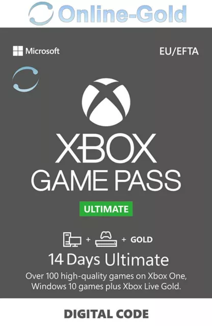Abonnement Xbox Game pass ultimate 2 mois Nouveau Compte