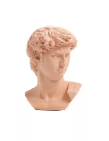 Statua Scultura Greca Decorativa In resina Design Mezzobusto David Michelangelo