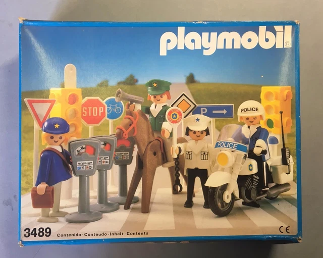 RARE VTG FAMOBIL Playmobil 3489 Police Set 1984 Famosa Misb