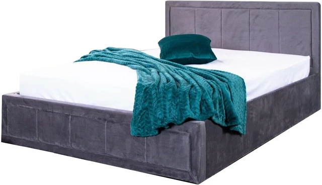 OTTOMAN BED FRAME - Fabric Storage Upholstered Double Bed £319.00