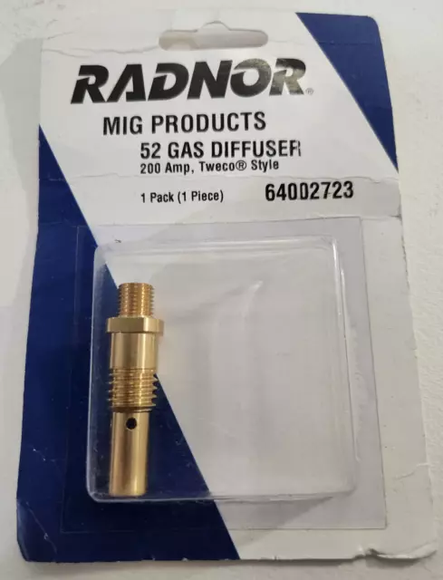 Radnor - 64002723 - MIG Products - 52 Gas Diffuser - 200 Amp Tweco Style