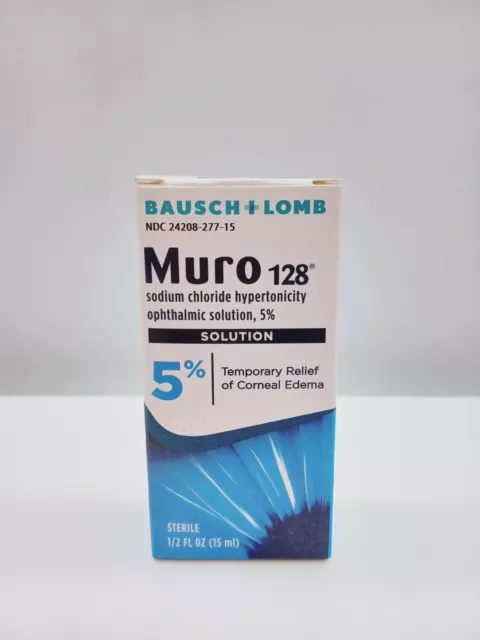 Bausch & Lomb MURO 128 Solution .5 Oz Expires 07/2025