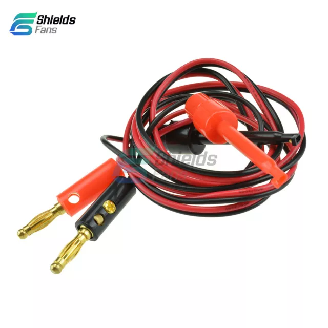 1 Pair Banana Plug To Test Hook Clip Probe Lead Cable For Multimeter