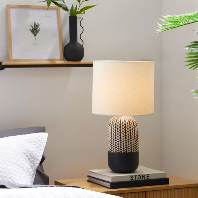 HABITAT River Natural 54cm Table Lamp RRP$129.95 - FREEPOST