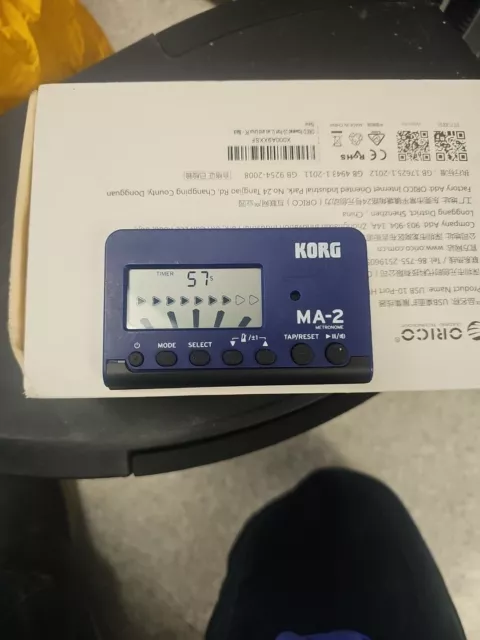 Korg MA-2 Digital Metronome Blue/Black-Used.