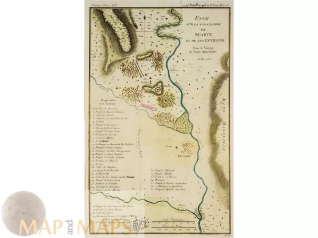 Greece Essay Sparta Old map Peloponnesian War Barbie 1786