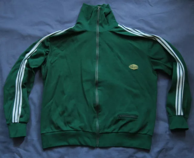 RARA Adidas Globus Vintage Retro Ventex Top Tuta da pista anni '60 anni '70...