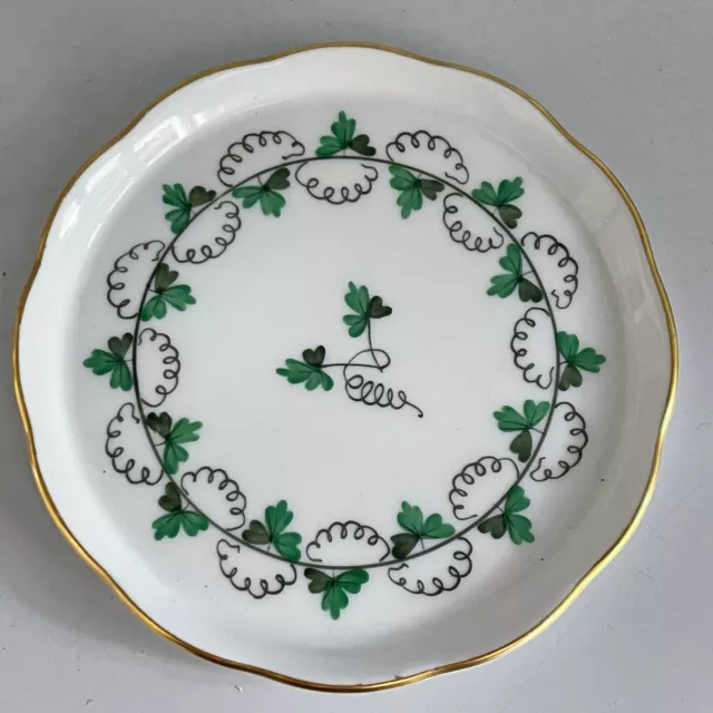 Herend  PETERSILIE 8562 PE grün KONFEKTTELLER 10 cm ungenutzt Canape Dish (D)
