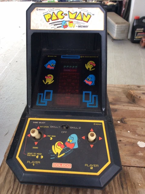 COLECO VINTAGE PAC-MAN by Midway Mini Arcade Table Top Video Game 1981 ...