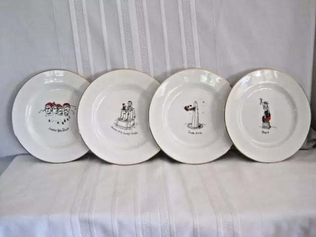 (4) MERRY MASTERPIECES by Dayton Hudson Christmas Dessert or Salad Plates