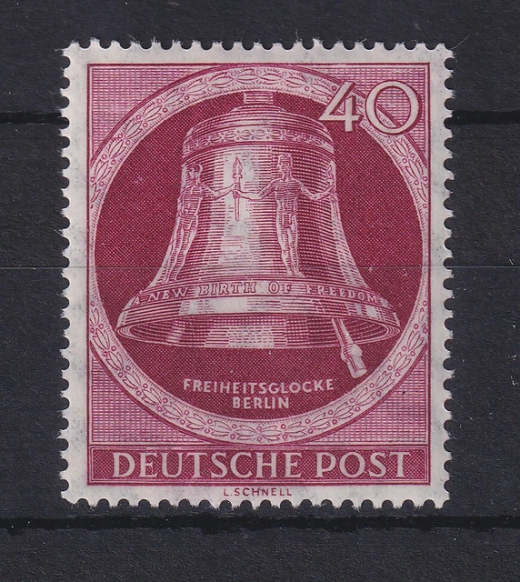 Berlin 1952 Freiheitsglocke 40 Pf dunkellilarot Mi.-Nr. 86 postfrisch **