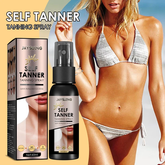 60 ml spray bronceador hidratante tono de piel profundo sin sol playa falsa natural