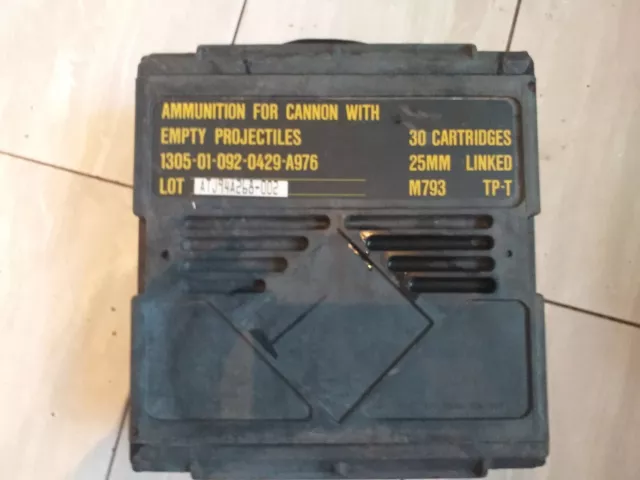 Bushmaster 25 MM Auto Cannon Ammo Crate