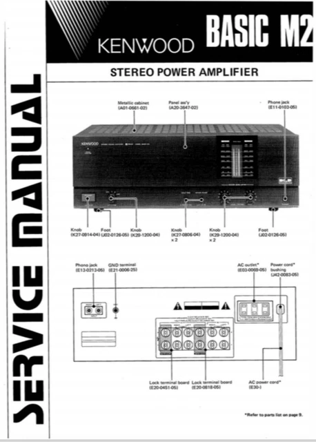 KENWOOD BASIC M1A Schematic Diagram Service Circuit Diagram Manual