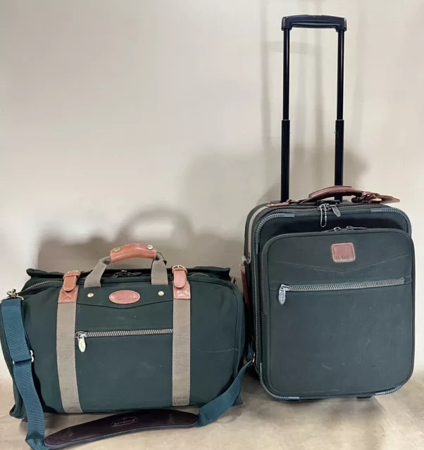 Preowned DAKOTA by Tumi Green 17" Upright Wheeled Suitcase & 21” Soft Duffle Bag