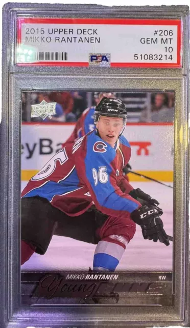 2015 Upper Deck Mikko Rantanen Young Guns Psa 10