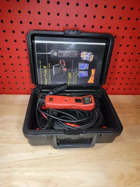 POWER PROBE PP319FTC Power Probe III NICE Red Circuit Tester Kit & Accessories