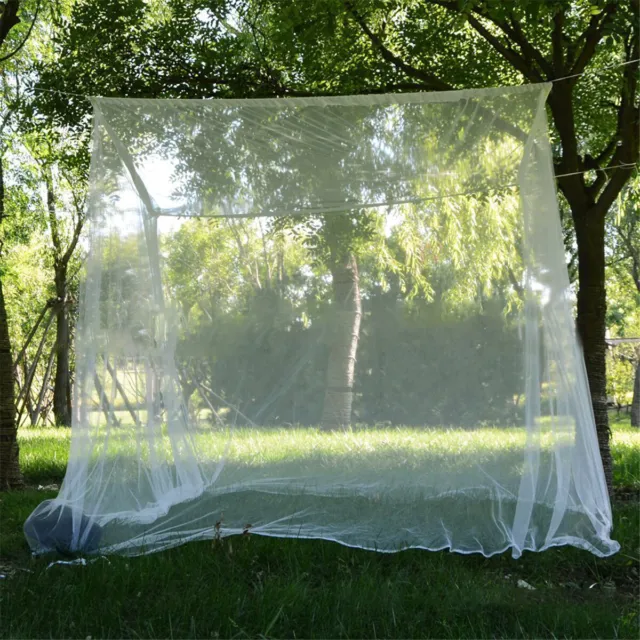 Großes weißes Camping Moskitonetz Netting Aufbewahrungstasche Insektenzelt