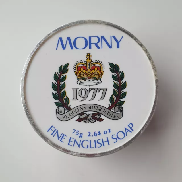 Vintage Morny Fine English Soap 1977 Queen Elizabeth Silber Jubiläum - unbenutzt