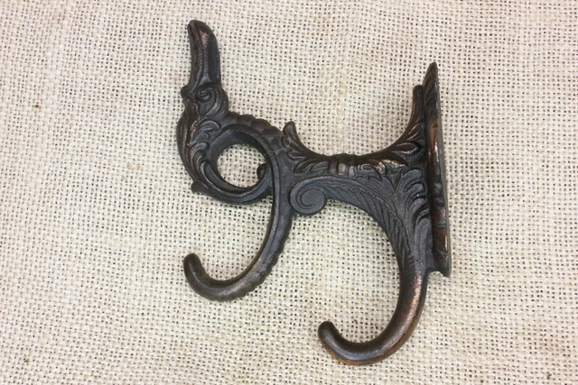 Coat Hook Clothes Tree Bath Robe Hanger Mirror Old 1900’s Rustic Copper Vintage 2