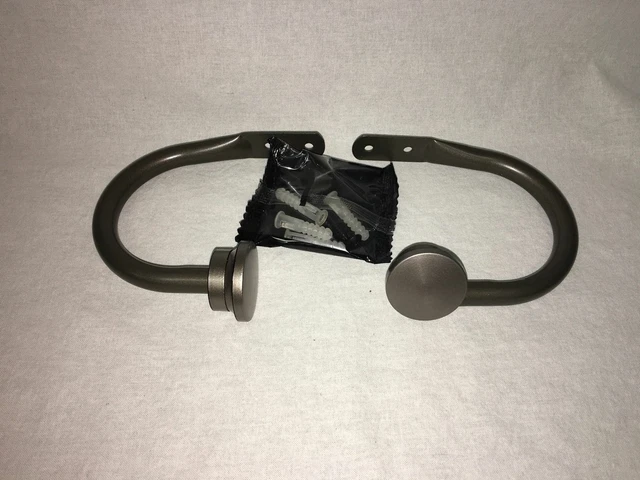 NEW Canopy Drapery Curtain Tiebacks Decorative Pewter Hold Backs, Set of 2