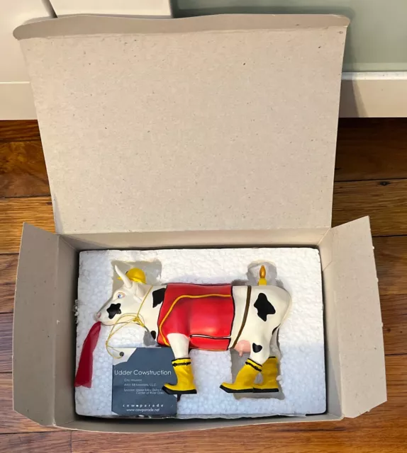 Cow Parade Udder Cowstruction #7248 Retired 2002 Rare Excellent Condition In Box