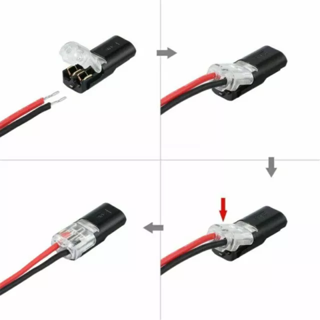 10pcs 2Pin Way Plug Car Waterproof Electrical Connector Wire Cable Automotive uk