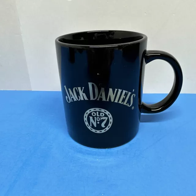 JACK DANIEL'S OLD No. 7 Black Coffee Gold Lettering Coffee Mug 3.75 ...