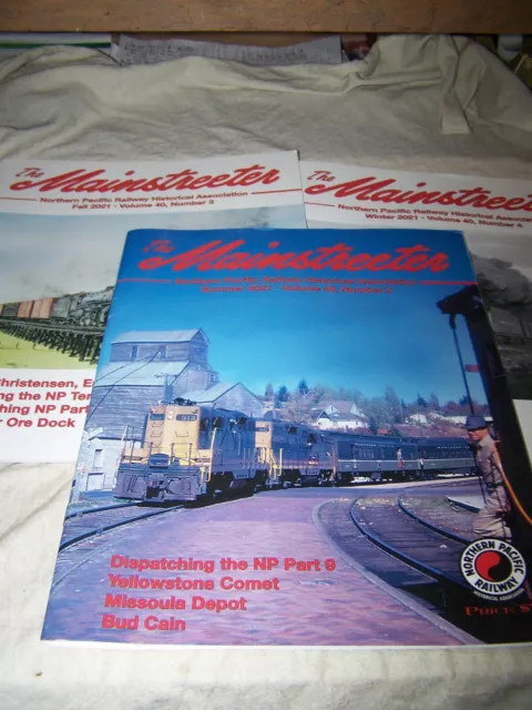 Northern Pacific Mainstreeter Magazine 2021 Vol. 40, #'s 2, 3 & 4(Three Issues) 2