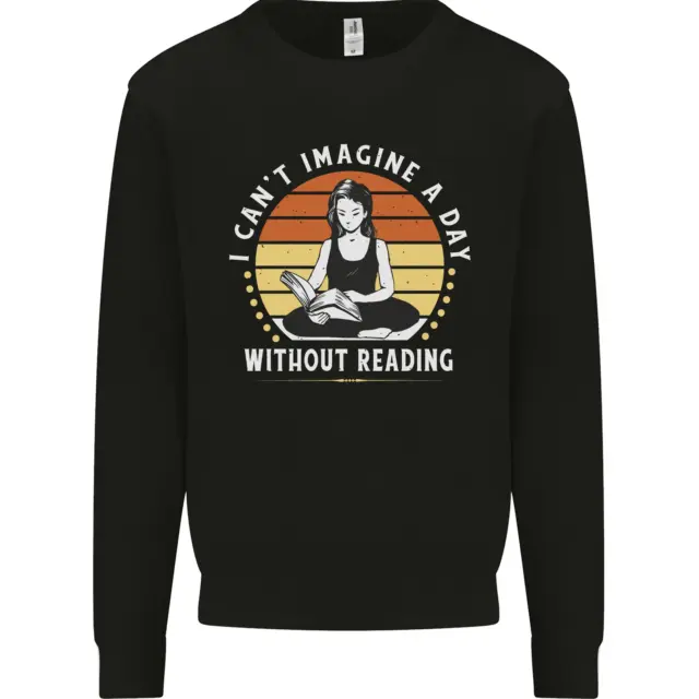 Imagine a Day Without Reading Bookworm Kids Sweatshirt Jumper