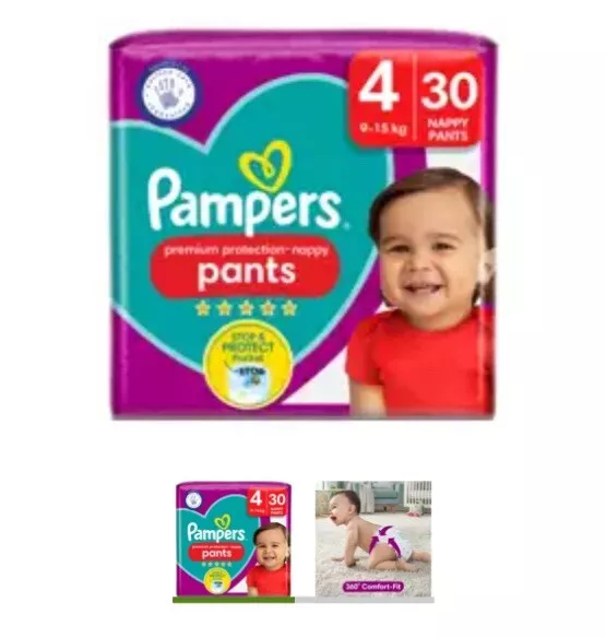PAMPERS Activ fit pants couches-culottes taille 4 (9-15kg) 32