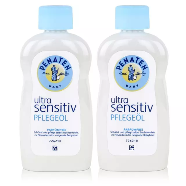Penaten Baby ultra sensitiv Pflegeöl 200ml - Parfümfrei (2er Pack)