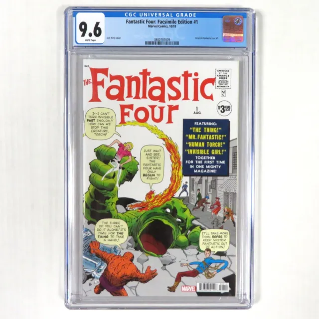 FANTASTIC FOUR #1 FACSIMILE CGC Graded 9.6 2018 Marvel Comics