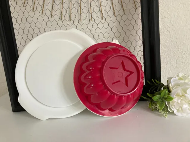 Moule à Gâteau Charlotte Tupperware en Plastique Couleur Rose Diamètre 20 Cm  🎂