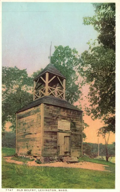 Vintage Postcard 1920's Old Berry Historical Landmark Lexington Massachusetts