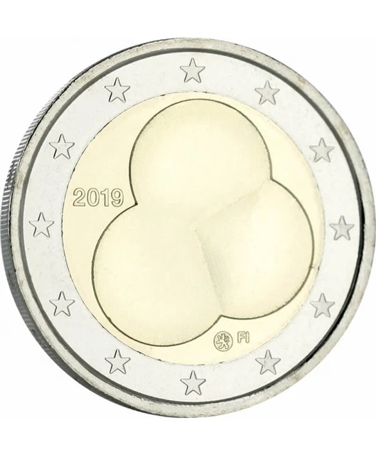 2 EUROS COMM. FINLANDE 2019 - CONSTITUTION FINLANDAISE -  UNC - Lettre suivie