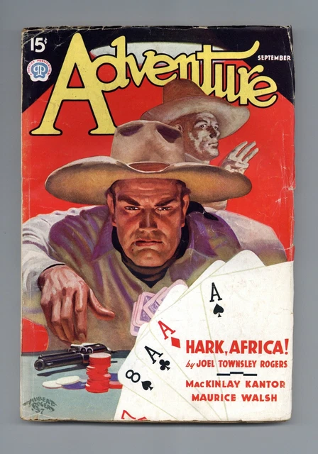 ADVENTURE PULP/MAGAZINE SEP 1937 Vol. 97 #5 GD+ 2.5 RESTORED £9.93 ...