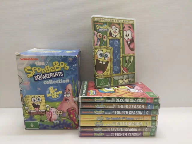 SPONGEBOB SEASON Box Set Dvd Collection 1-8 Region 4, Free