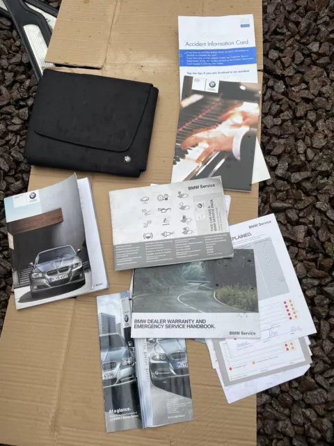 Bmw 3 Series E90 E91 Owners Manual Hand Service Book And Wallet 2005-2011