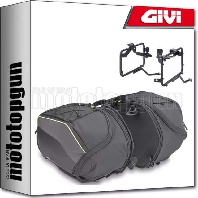 Givi Ea127 Seitentaschen + Trager Easy-T Kawasaki Er-6N 650 2005 05 2006 06