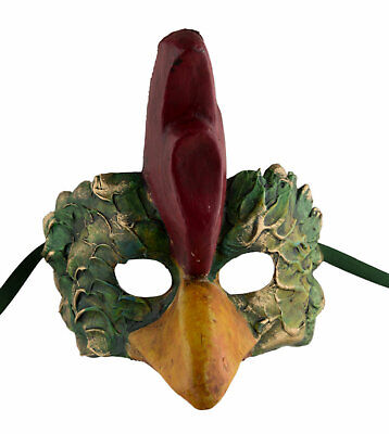 Mask from Venice Hen Rooster IN Paper Mache Crafts Handmade 22471 V5