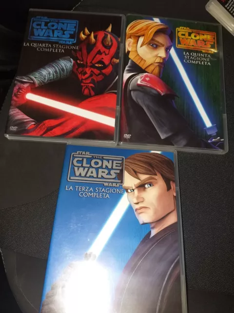 Star wars clone wars Dvd Stagioni 3-4-5 Complete  Rari