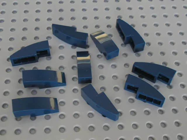 LEGO NavyBlue Slope Brick Curved ref 50950  / Set 10196 8015 10193 8018 8036 ...