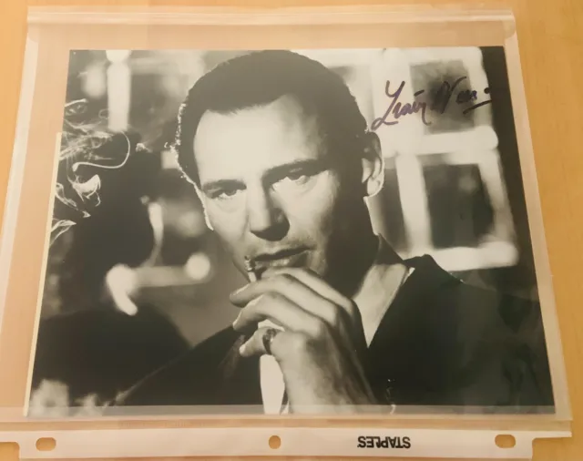 Schindler's List Autograph Movie Scene - 8x10 signed by Liam Neeson